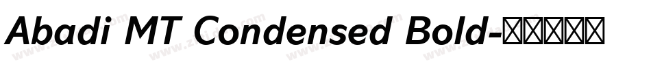 Abadi MT Condensed Bold字体转换